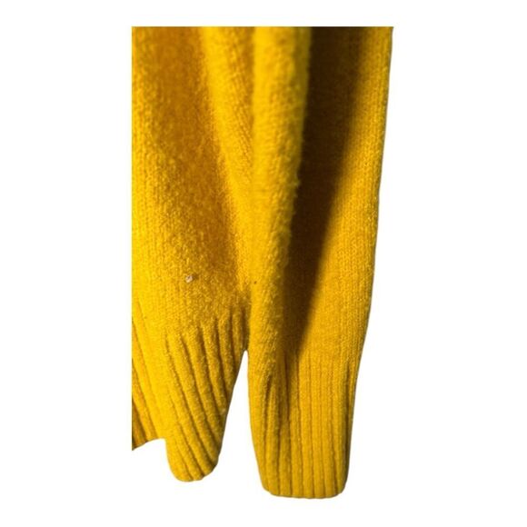Rachel Zoe Merino Wool Blend Cowl Neck Mustard Womens Oversized Sweater XS - Picture 5 of 7